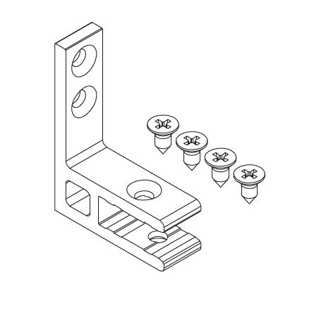 ANCLAJE LATERAL TIPO  L  IDS-30 NEGRO