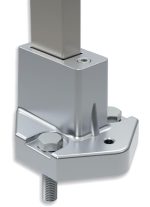 BASE BARANDILLA 40X20 C/FIJACION NEGRO [15 UND]