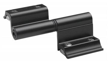 BISAGRA EURO  REGULABLE EJE INOX  NEGRO IZQ  [50]