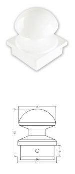 BOLA REMATE SETA 70X70 BLANCO