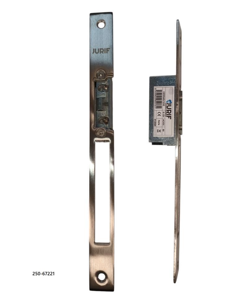 CERRADERO ELECTRICO 12V JURIF FRENTE INOX C 50UDS