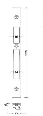 CERRADERO EURO  ALUM  REG  LARGO NEGRO S A 4 UDS
