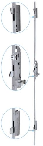 CERRADURA 3P EURO  CVL E 33MM FTE CORTO CIL 30/40