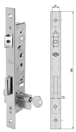 CERRADURA ANTIPANICO EMBUTIDO ACCION MANILLA EXT