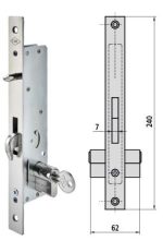 CERRADURA PICO LORO AL15 C/BULON E 20MM CIL/30/30