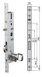 CERRADURA PICOLORO C/CILINDRO CVL ESTRECHA E 30MM