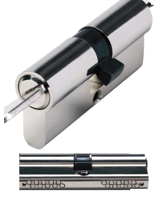 CILINDRO MHA SEGUR MOD 40 30/40 NIQUEL LEVA LARGA