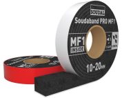 CINTA AUTOEXPANSIVA SOUDAL MF1 63MM 4-10NEGRO 12mt