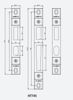 CONJUNTO 3 UND CERRADEROS MARC INOX 745