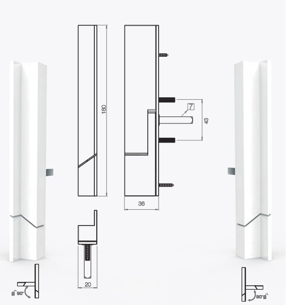 CREMONA MULTIPUNTO MINIMALISTA DERECHA NEGRO[10U ]