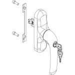 CREMONA O/B LOGICO C/LLAVE GIESSE BLANCO 1192