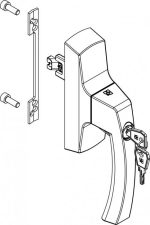 CREMONA OSCILOBATIENTE GIESSE ASIA C/LLAVE  BLANCO