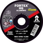 DISCO DE CORTE ALUMINIO FORTEX HQ 125X1X22 [X5]