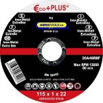 DISCO DE CORTE INOX ECOPLUS 125X1X22  C  25 UDS
