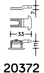 ENGANCHE/UÑA  CIERRE PARA CIERRES C-4000 Y C-5000