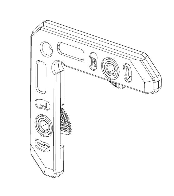 ESCUADRA METAL DE ALINEAMIENTO SOLAPE CRS77 ELITE