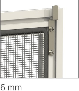 GANCHO INFERIOR 6 MM FIJACIÓN MOSQUITERA FIJA