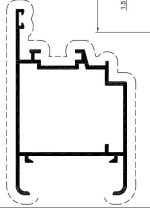 HOJA PUERTA MALLORQUINA ALUP40 EMBERO TEXT[6 35MT]
