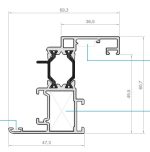 HOJA RECTA DE 36 5MM EXL-55 LACADO BLANCO[6 35MTS]