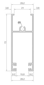 HOJA RUEDA CORREDERA 83 LACADO BLANCO [6 35MTS]
