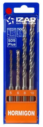 JGO  BROCAS  HORMIGON SDS PLUS 2 PUNTAS 4 UD  1494