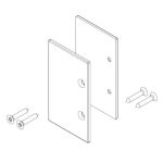 JUEGO DE TAPETAS PARA GUÍA CORREDERA NEGRO IDS-30