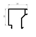 JUNQUILLO RECTO DE 25 MM P40 ANOD BRONCE [6 35MTS]