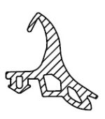 JUNTA CENTRAL EPDM COR 3000 [75MTS]