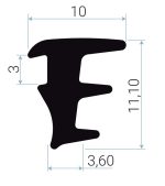 JUNTA CUÑA EPDM LE 1009 HUECO 5MM [150MTS]