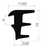 JUNTA CUÑA EPDM LE 1162 HUECO 6MM [150MTS]