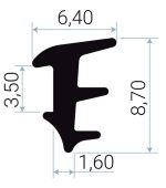 JUNTA CUÑA EPDM LE 727 HUECO 3MM [400MTS]