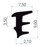 JUNTA CUÑA EPDM LE 768 HUECO 4MM [250MTS]