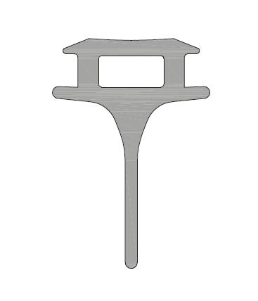 JUNTA DE ACOPLE DE CANAL DE EPDM EXL-55  50MTS