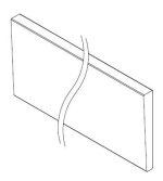 JUNTA EPDM GLASS RAIL CUÑA VIDRIO 10 10 2 LAM  30M