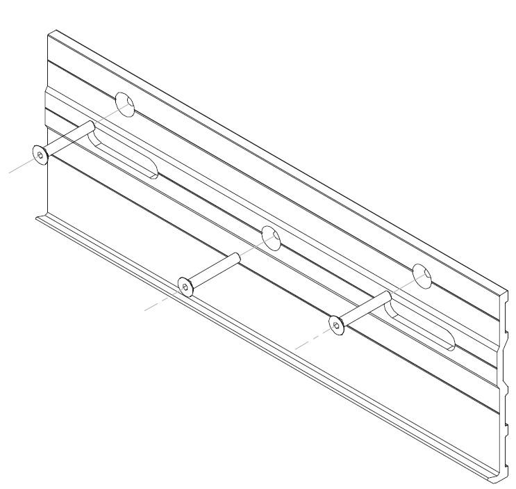 KIT ANCLAJE FRENTE FORJADO GLASS RAIL EXL-13421
