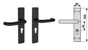 KIT MANILLA ANTIPANICO CVL C/ESCUDO NEGRO IZQ