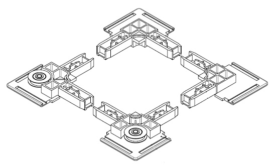 KIT MOSQUITERA RECTO EUROPEO NEGRO C 50UDS