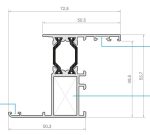 MARCO CON SOLAPE 22MM EXL-55 BLANCO [6 35MTS]