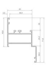MARCO VENTANA SOLAPE C/RESALTE ALUP40 EMBERO TEXT