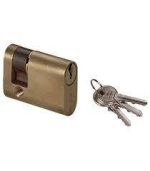 MEDIO CILINDRO OVALADO CISA 28/10 NIQUELADO