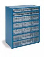 MODULO METALICO APILABLE 17 CAJONES 312X182X403