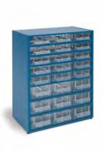 MODULO METALICO APILABLE 24 CAJONES 312X182X403