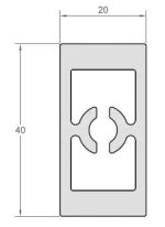 PILASTRA COLUMNA 40X20MM LACADO BLANCO [6 35MTS]