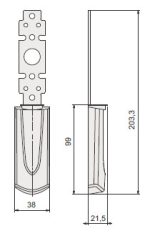 PLACA INTERNA CIEGA ANTIPANICO FAST TOUCH EMBUTIR
