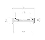 RECERCADO DE HOJA IDS-30 NEGRO MATE
