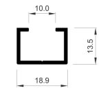 REDUCTOR CRISTAL HOJA ALUP60 LAC NEG [6 50MTS]