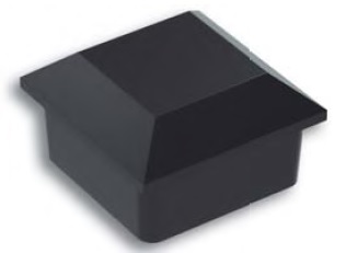 REMATE PIRAMIDE 70X70 PLANA ALUMINIO NEGRO