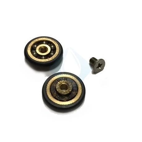 RUEDA NYLON FIJA MAMPARA DE BAÑO D 20mm