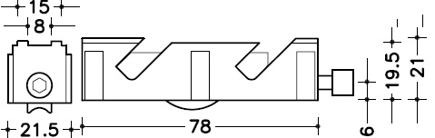 RUEDA REGULABLE ROD BOLAS SERIE 5000 CORTIZO