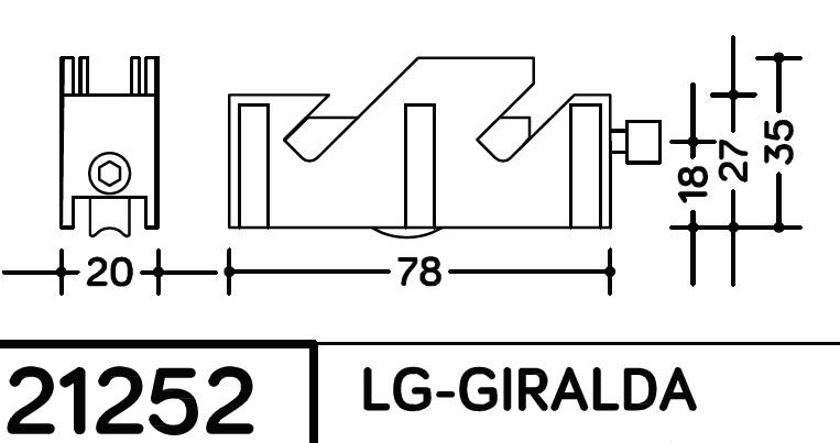 RUEDA REGULABLE ROD BOLAS SERIE GIRALDA